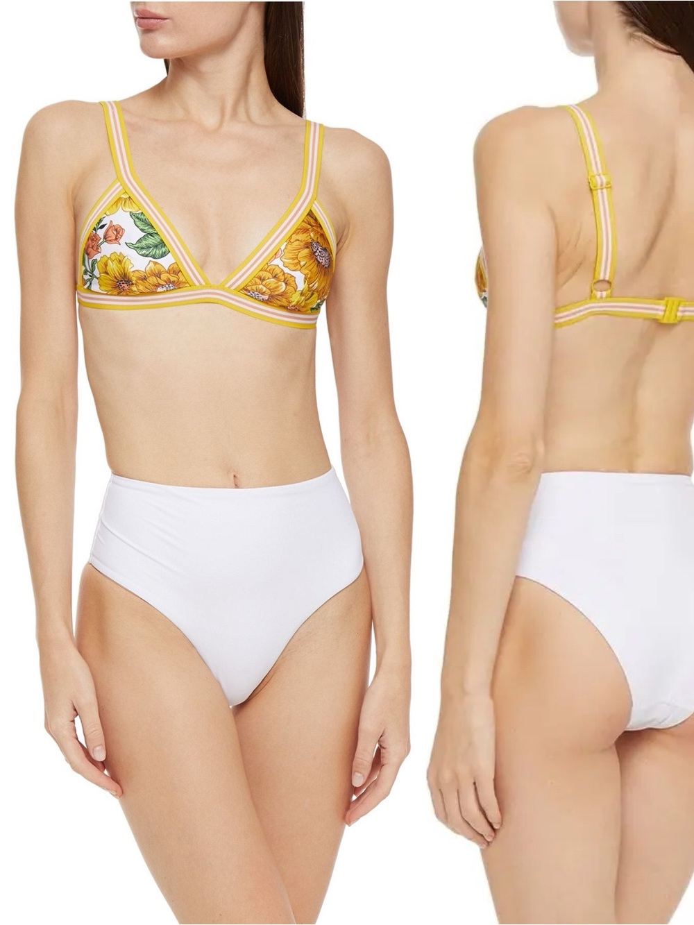 Zimmermann | Floralprint Triangle Bikini Top